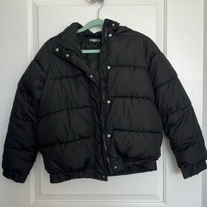 Missguided Black Puffer Jacket